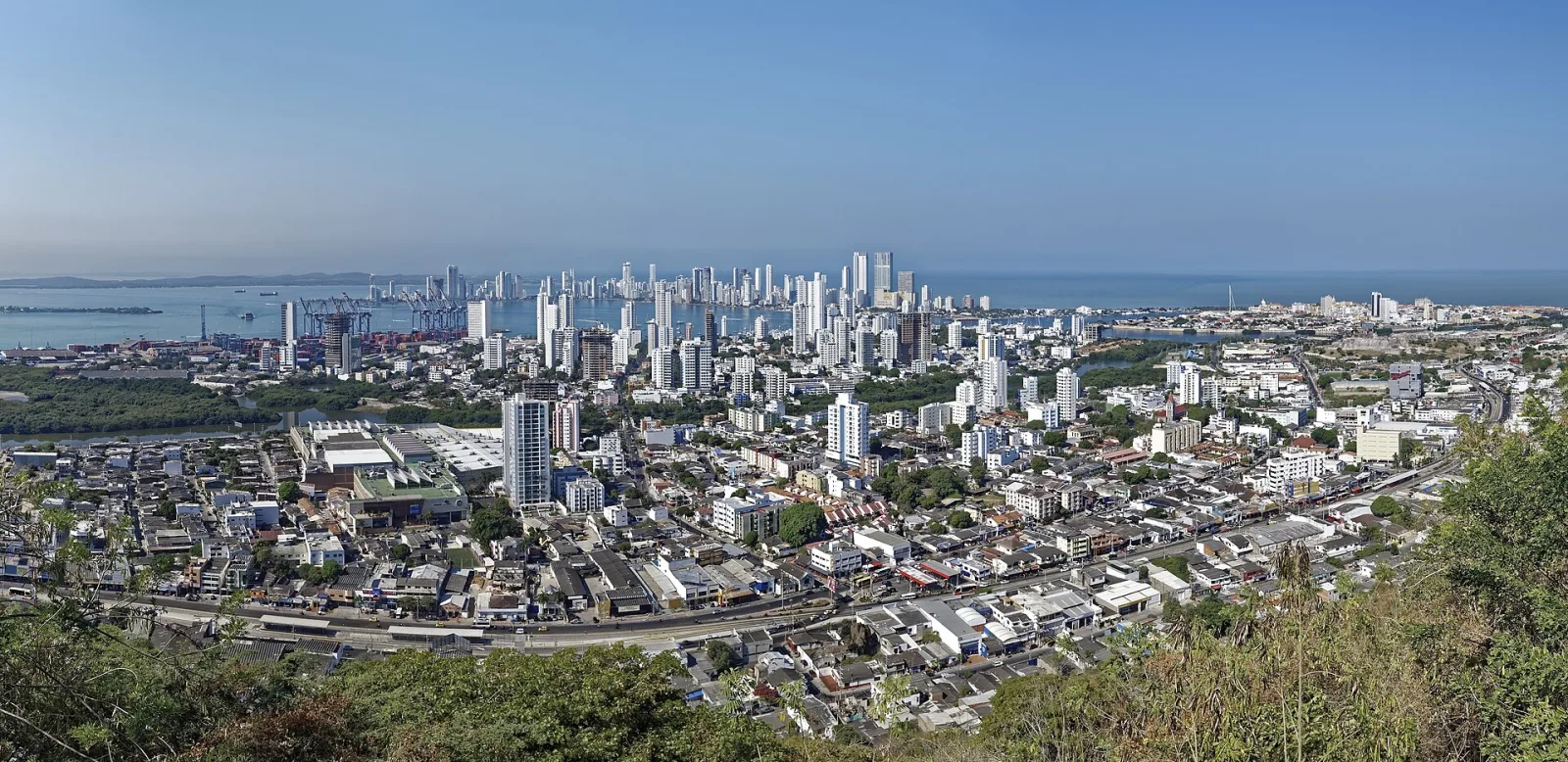 Vista panorámica de Cartagena de Indias, Colombia